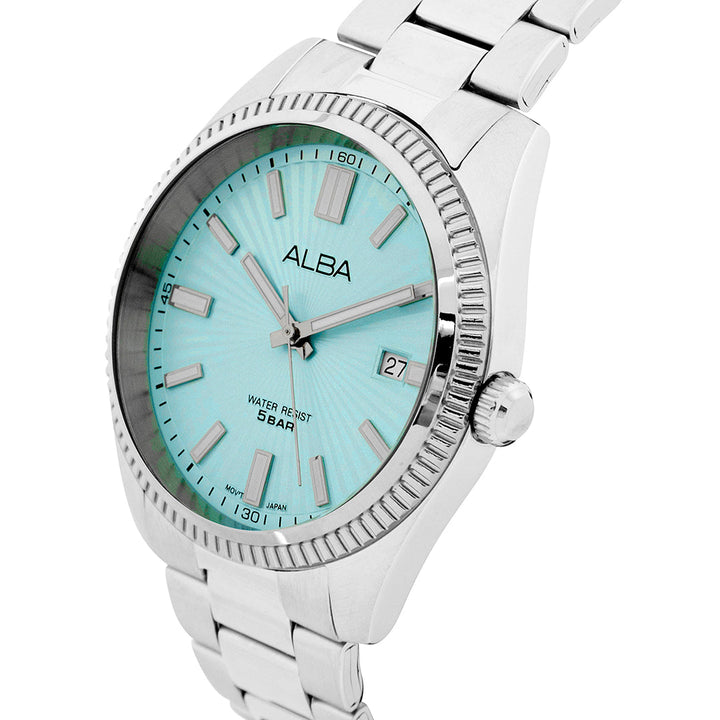 AS9S71X1 Pale Turquoise Blue Watch