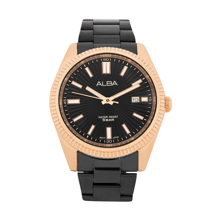 AS9T56X1 Black Textured Dial Watch