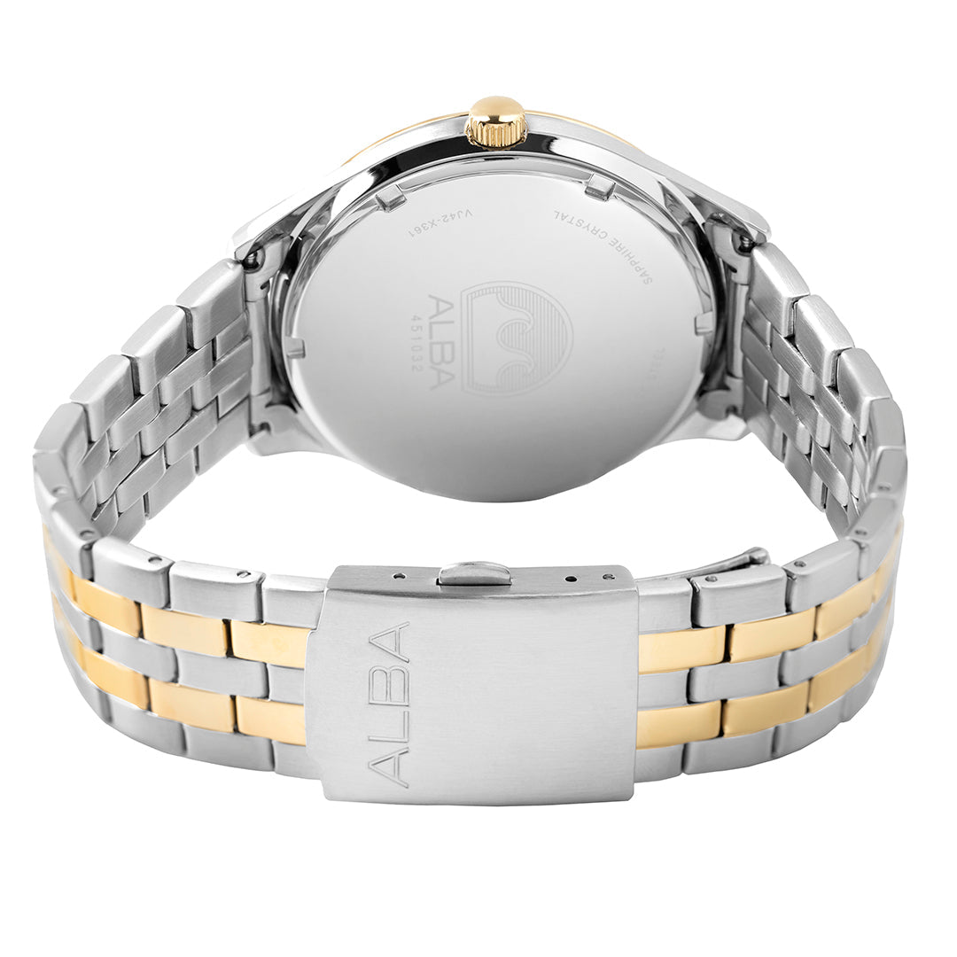 AS9T64X1 Golden Poppy Patterned Dial Quartz Watch