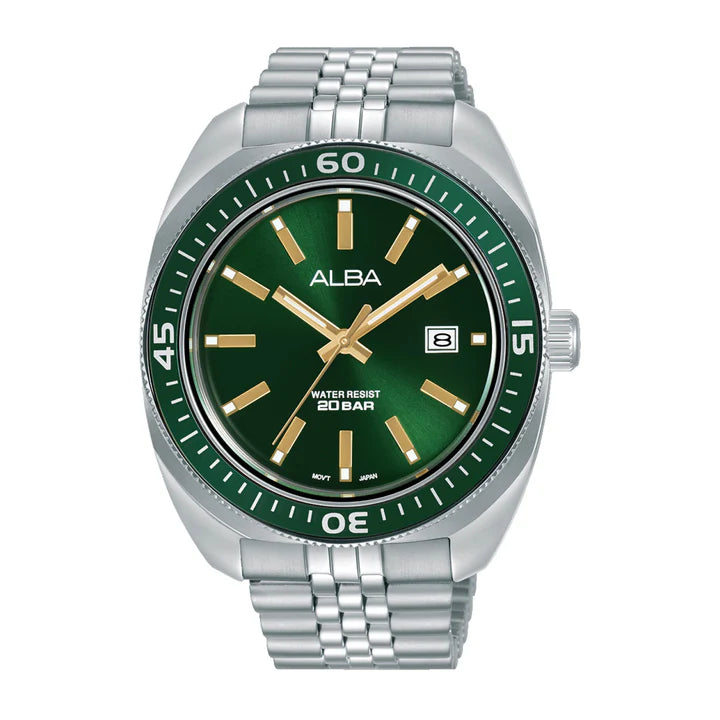 ALBA Emerald Green Dial Quartz Watch AS9T77X1