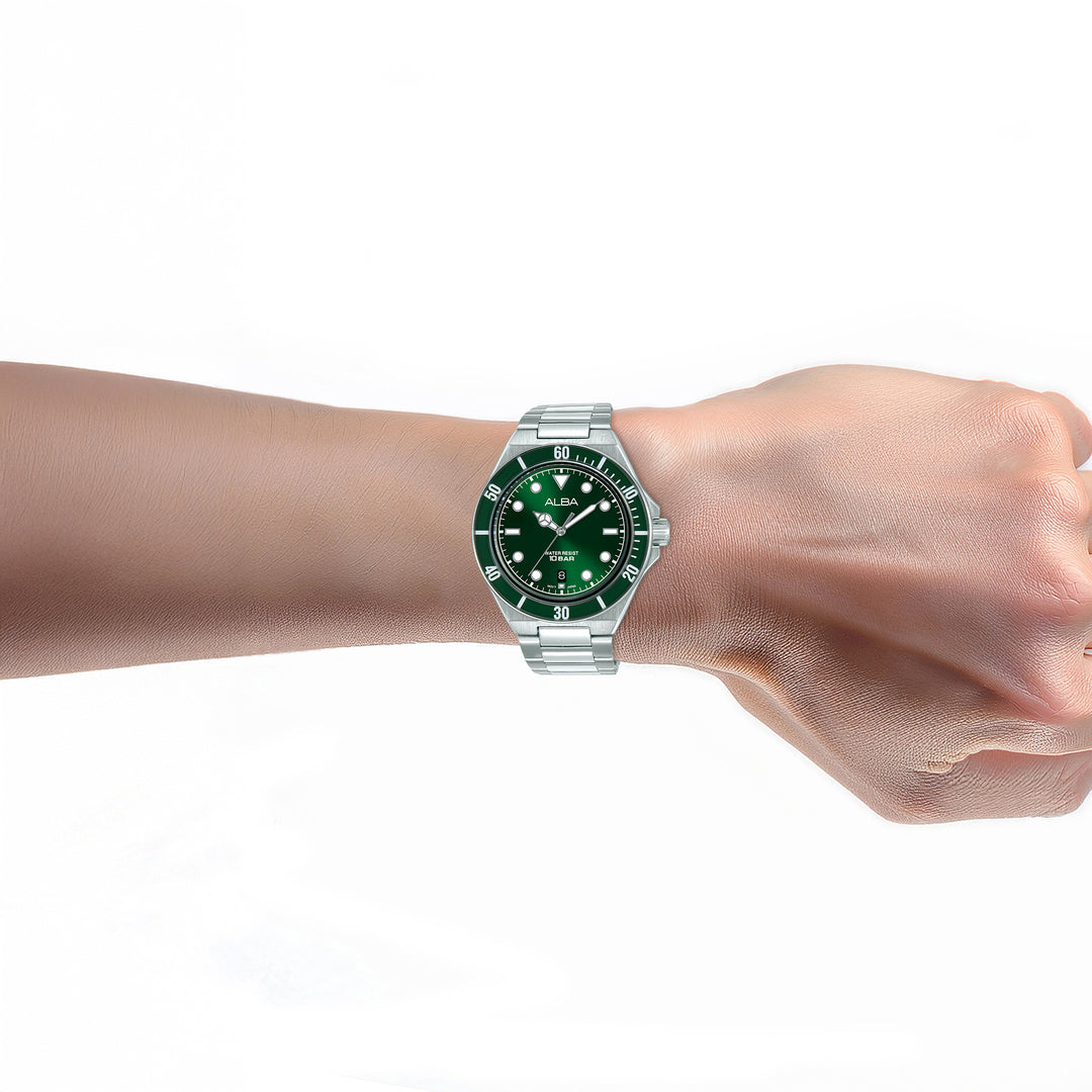Alba AS9W17X1 Green Dial Men&