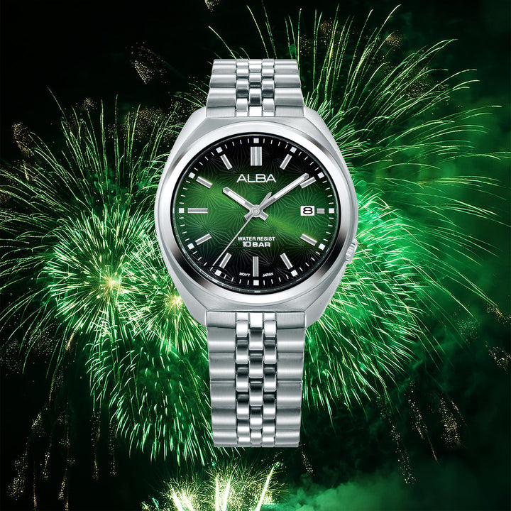 Alba AS9W31X1 Green Dial Men&