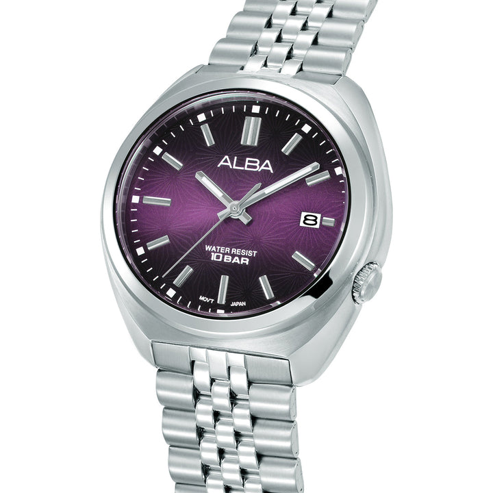 Alba AS9W37X1 Purple Dial Men&