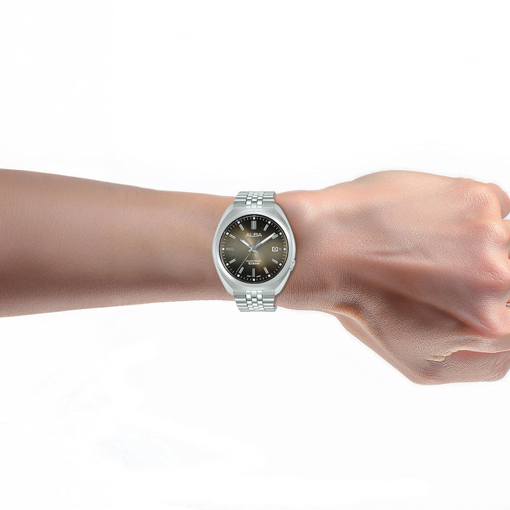 Alba AS9W39X1 Cream Dial Men&