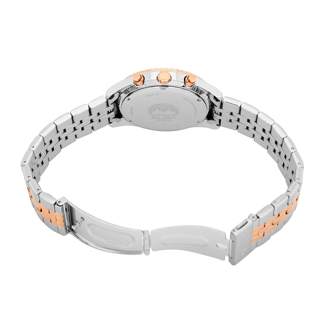 AT3H12X1 Black-Gold Dial Chronograph Watch