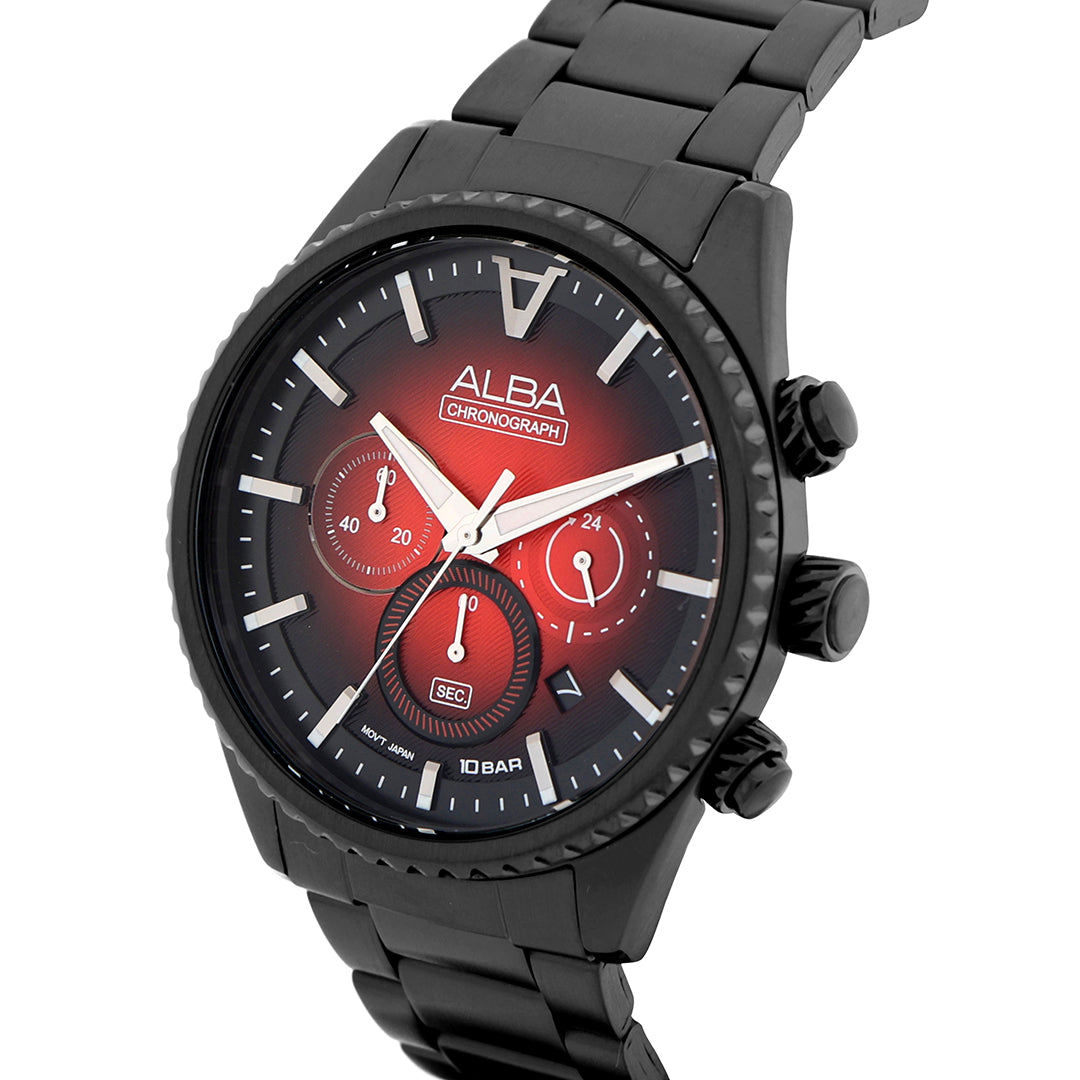 AT3H91X1 Chronograph With Red/Black Dial
