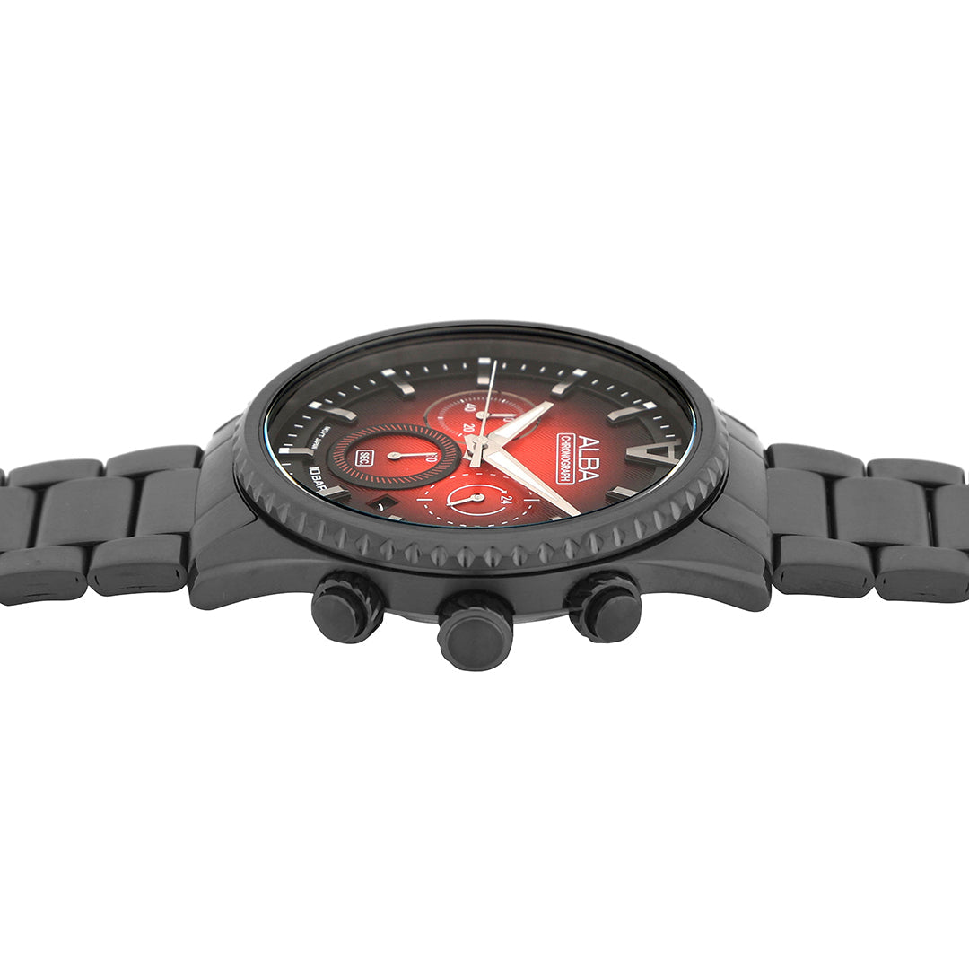 AT3H91X1 Chronograph With Red/Black Dial