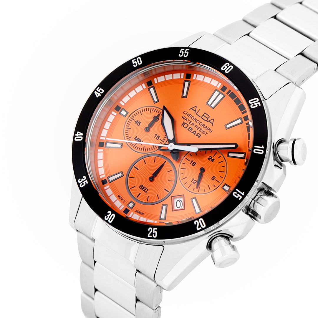 AT3J21X1 Tangerine Dial Chronograph Watch