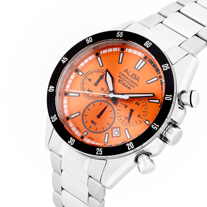 AT3J21X1 Tangerine Dial Chronograph Watch