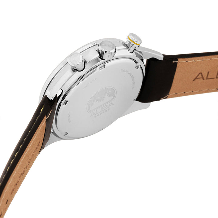 AT3J33X1 Midnight Black Dial with Leather Strap Chronograph