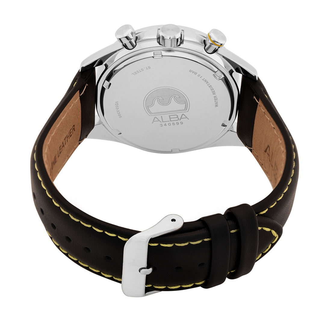 AT3J33X1 Midnight Black Dial with Leather Strap Chronograph