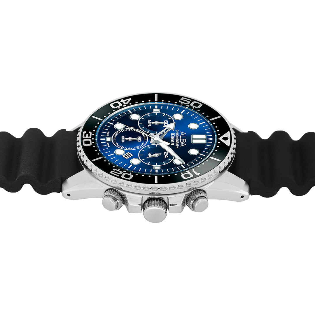 AT3J47X1 Cobalt Blue Dial With Black Bezel Chronograph