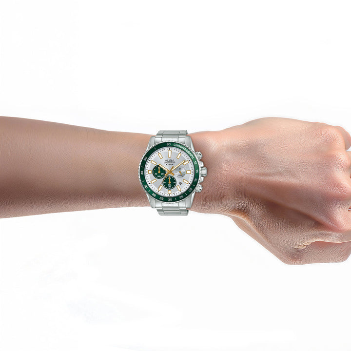 Alba AT3L11X1 Silver Dial Men&