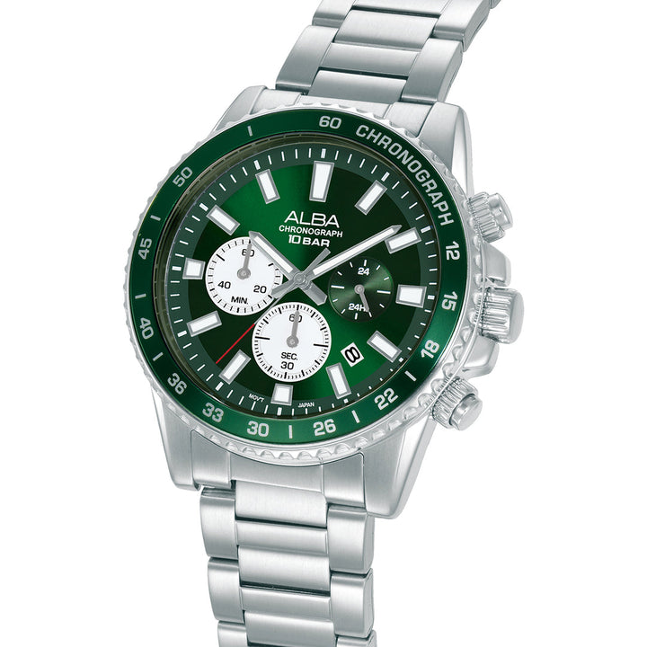 Alba AT3L13X1 Green Dial Men&
