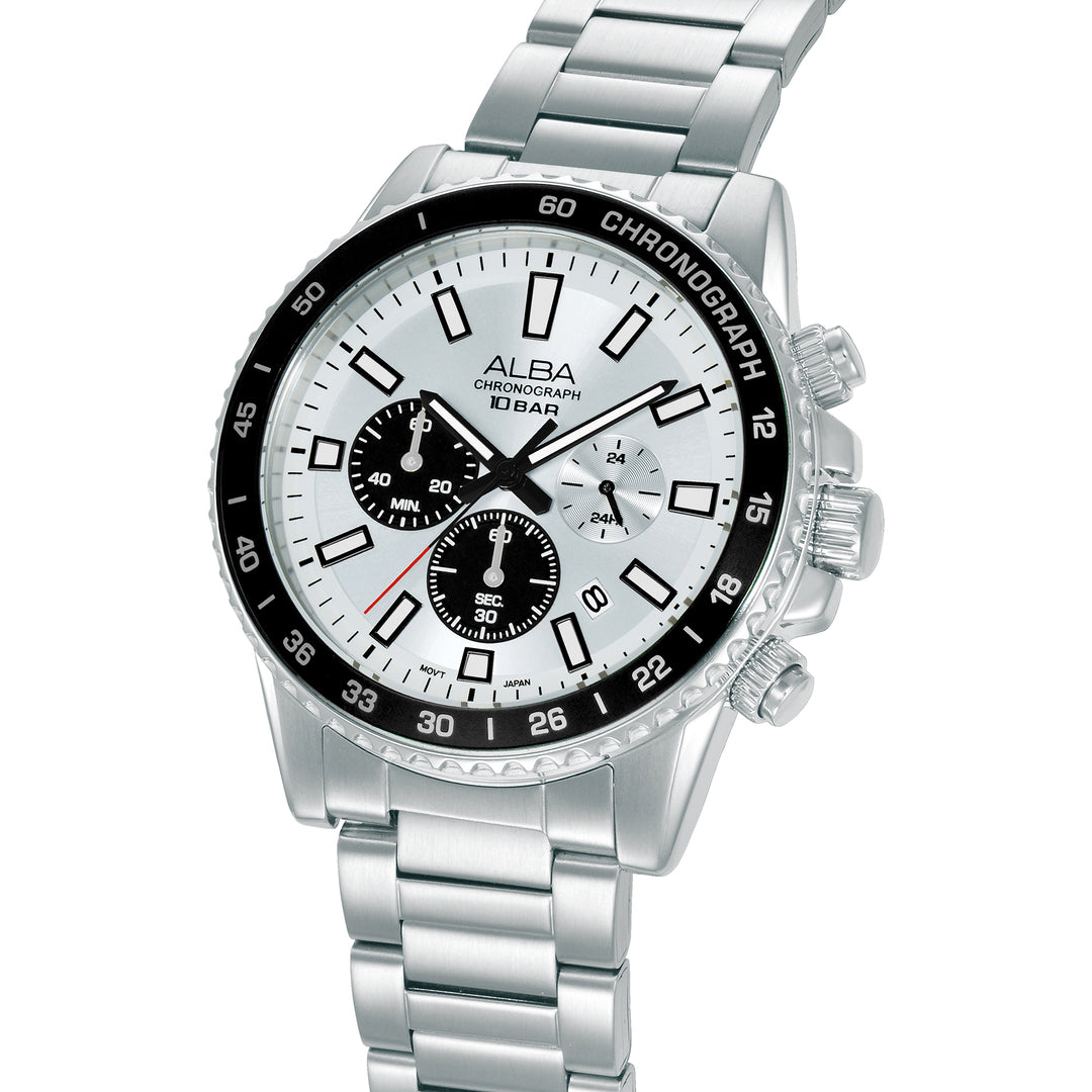 Alba AT3L19X1 Silver Dial Men&