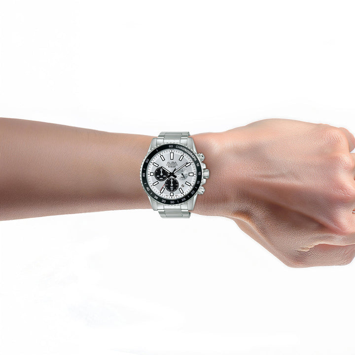 Alba AT3L19X1 Silver Dial Men&