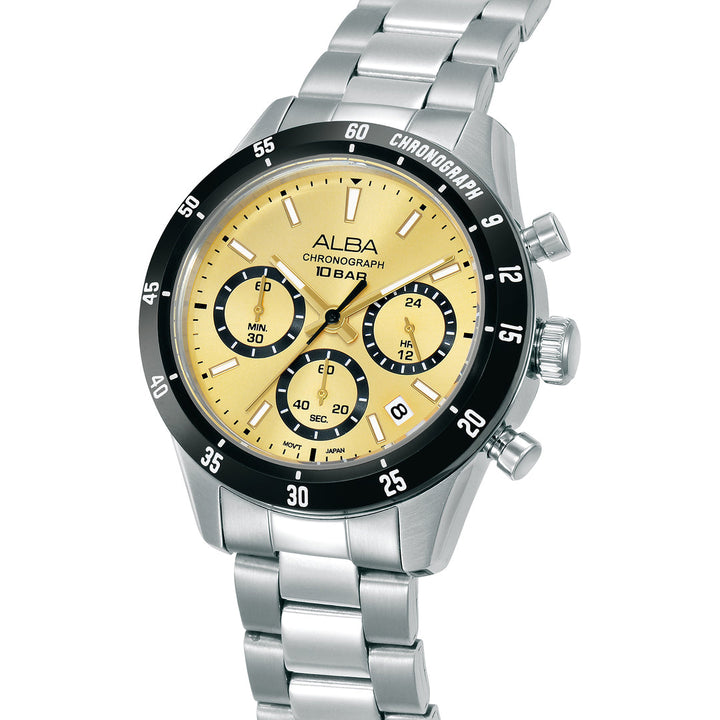 Alba AT3L21X1 Gold Dial Men&