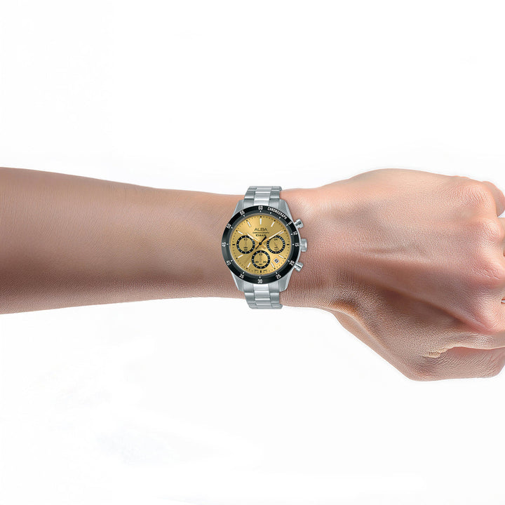 Alba AT3L21X1 Gold Dial Men&