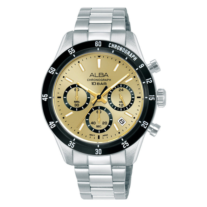 Alba AT3L21X1 Gold Dial Men&