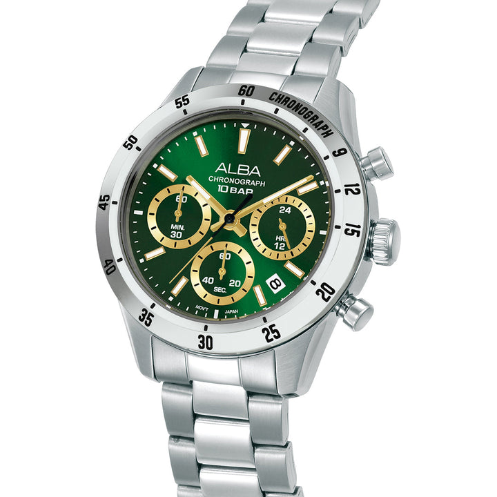 Alba AT3L23X1 Green Dial Men&