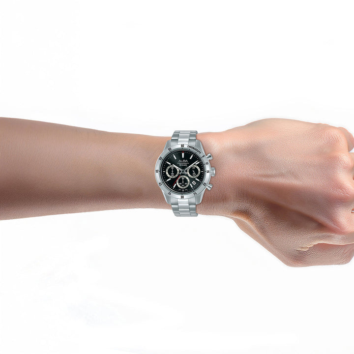 Alba AT3L27X1 Black Dial Men&