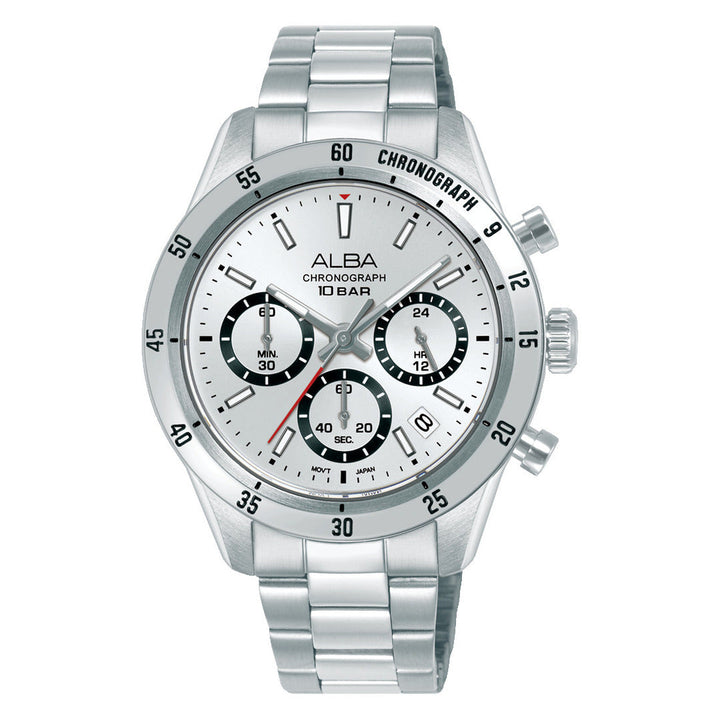 Alba AT3L29X1 White Dial Men&