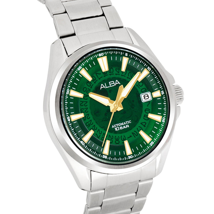 AU4027X1 Green Skeleton Dial Watch