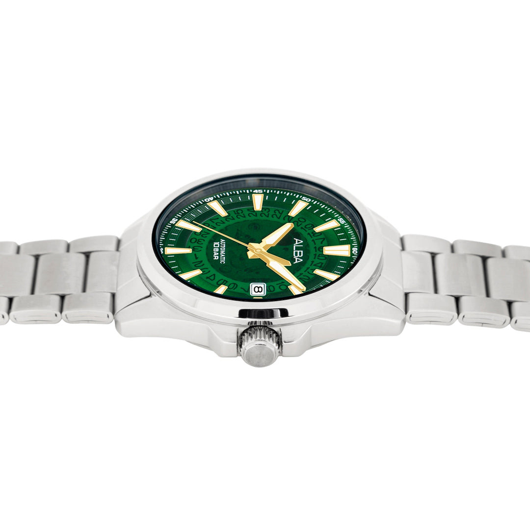 AU4027X1 Green Skeleton Dial Watch