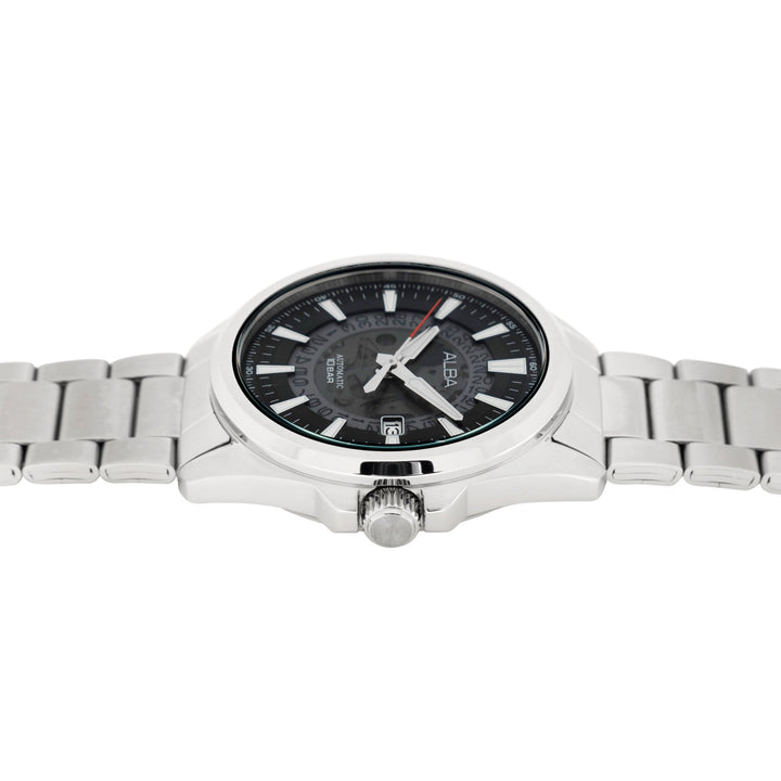 AU4031X1 Black Skeleton Dial Watch with White Hands  Automatic Watch