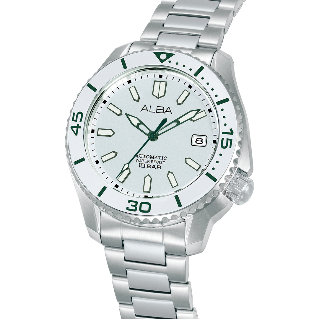 Alba AU4093X1 White Dial Men&
