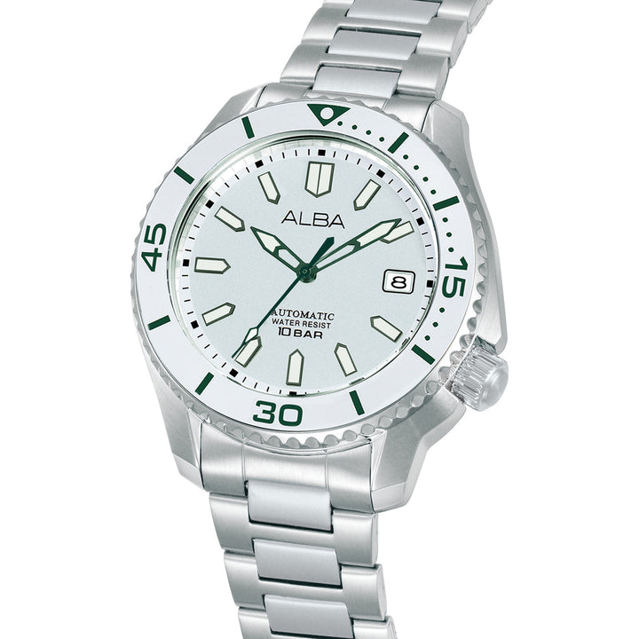 Alba AU4093X1 White Dial Men&
