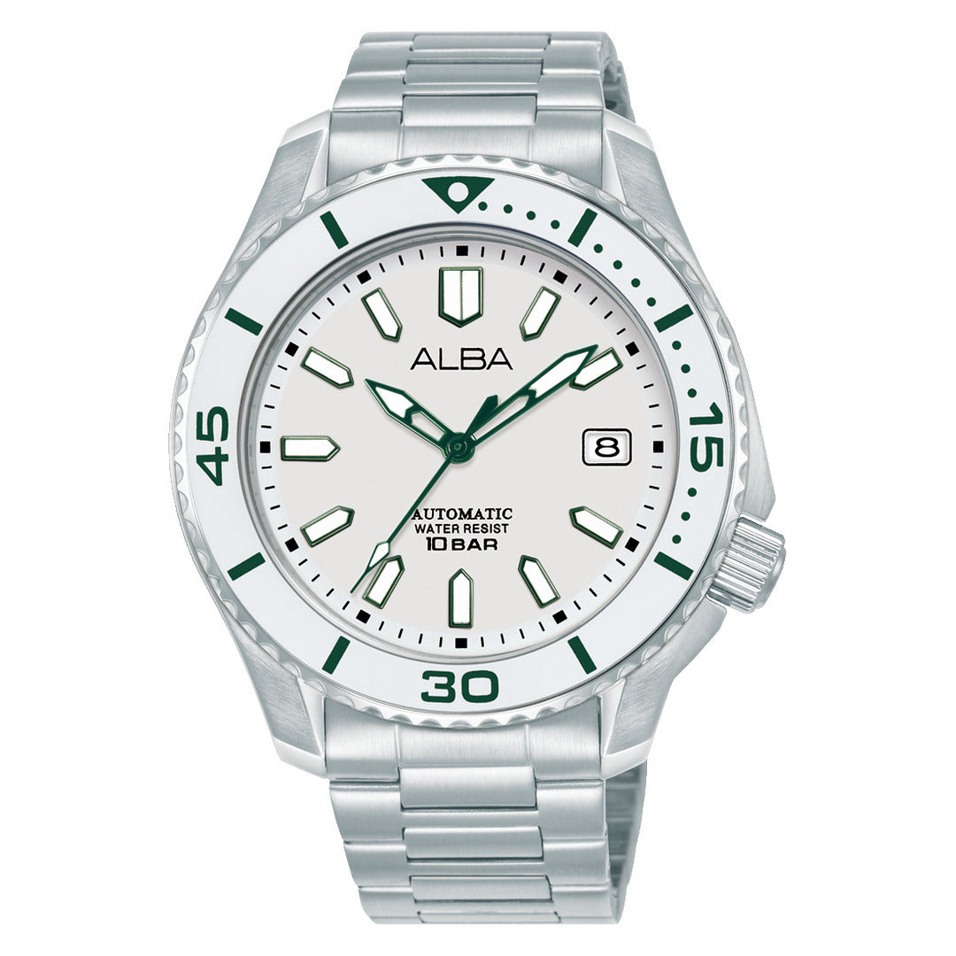 Alba AU4093X1 White Dial Men&