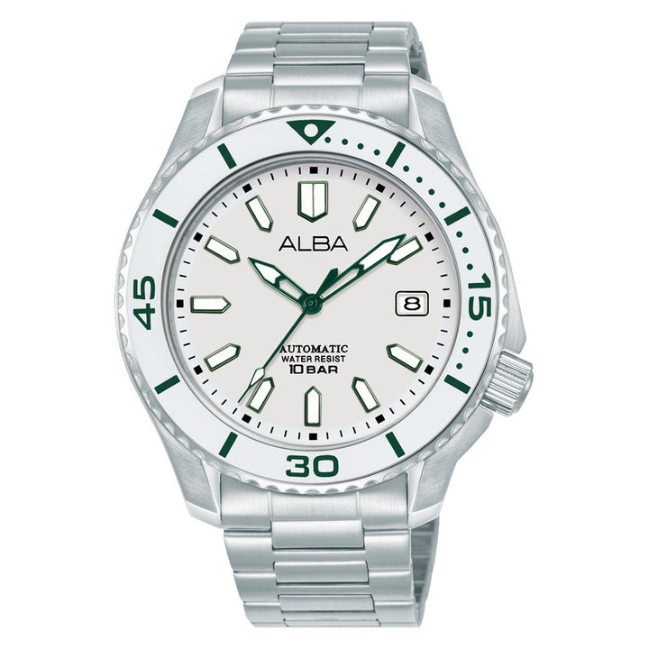 Alba AU4093X1 White Dial Men&