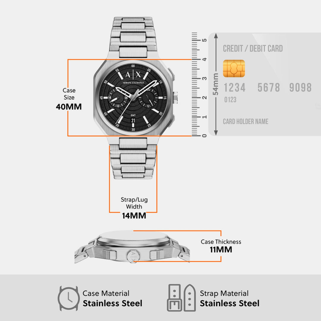 Armani Exchange AX1475 Black Dial Men&