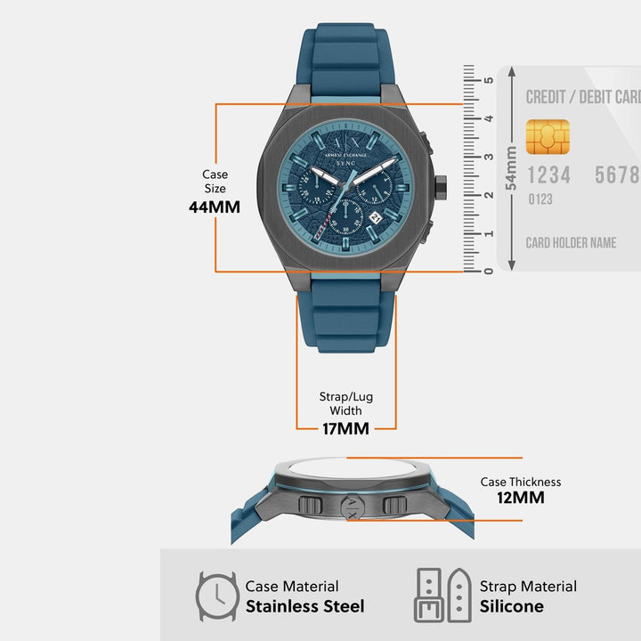 Armani Exchange SYNC AX4291 Blue Dial Men&