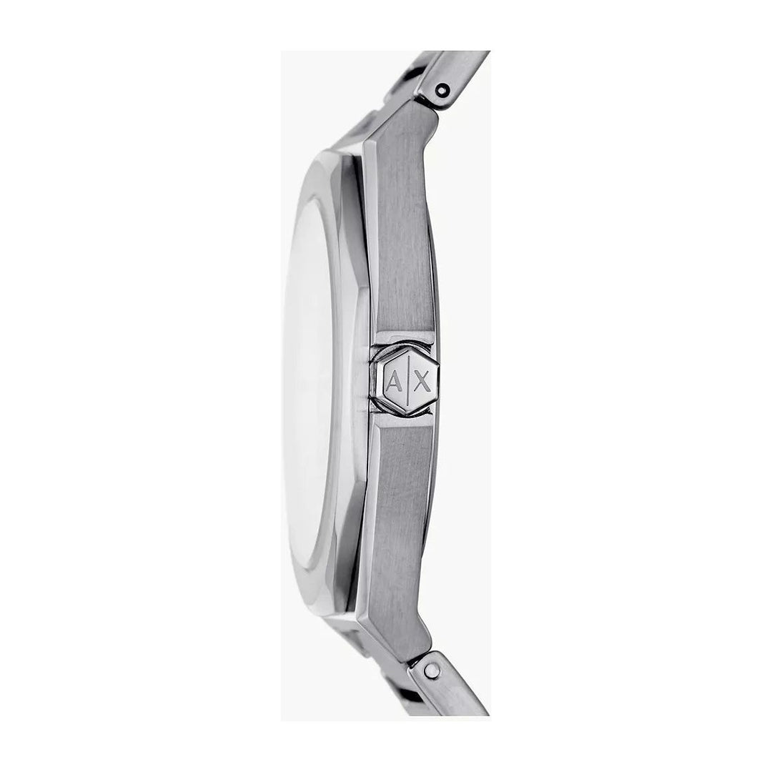 Armani Exchange Three-Hand Stainless Steel Watch AX4606