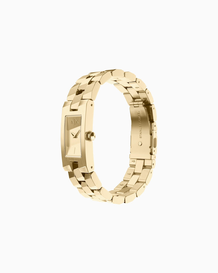 Armani Exchange AX4701 Gold Dial Women&