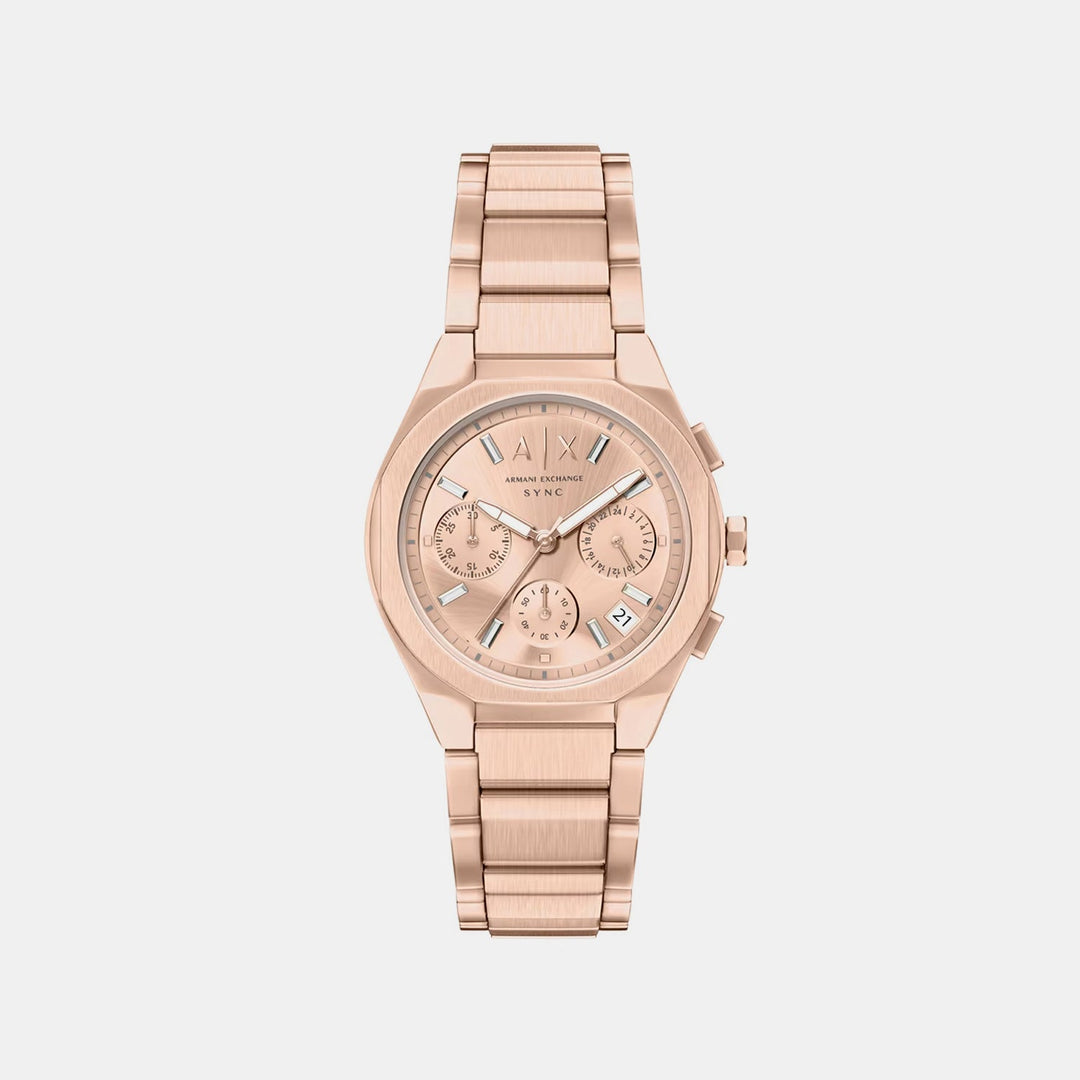 Armani Exchange AX6035 Rose Gold Dial Women&