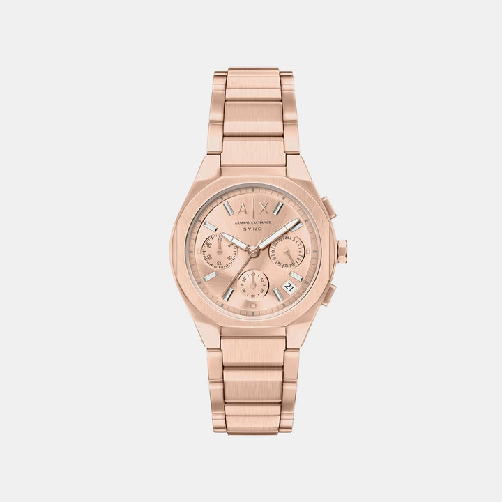 Armani Exchange AX6035 Rose Gold Dial Women&