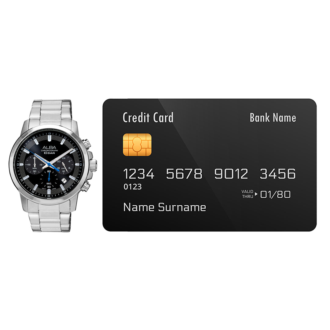 AT3J57X1 Charcoal Black Dial Chronograph