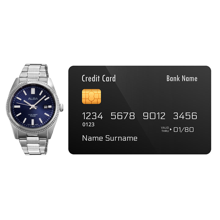 AH7CL1X1 Midnight Blue Patterned Dial