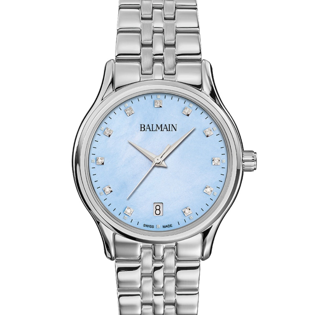 Balmain Beleganza B83513396 Blue Mother-of-Pearl Dial Women&