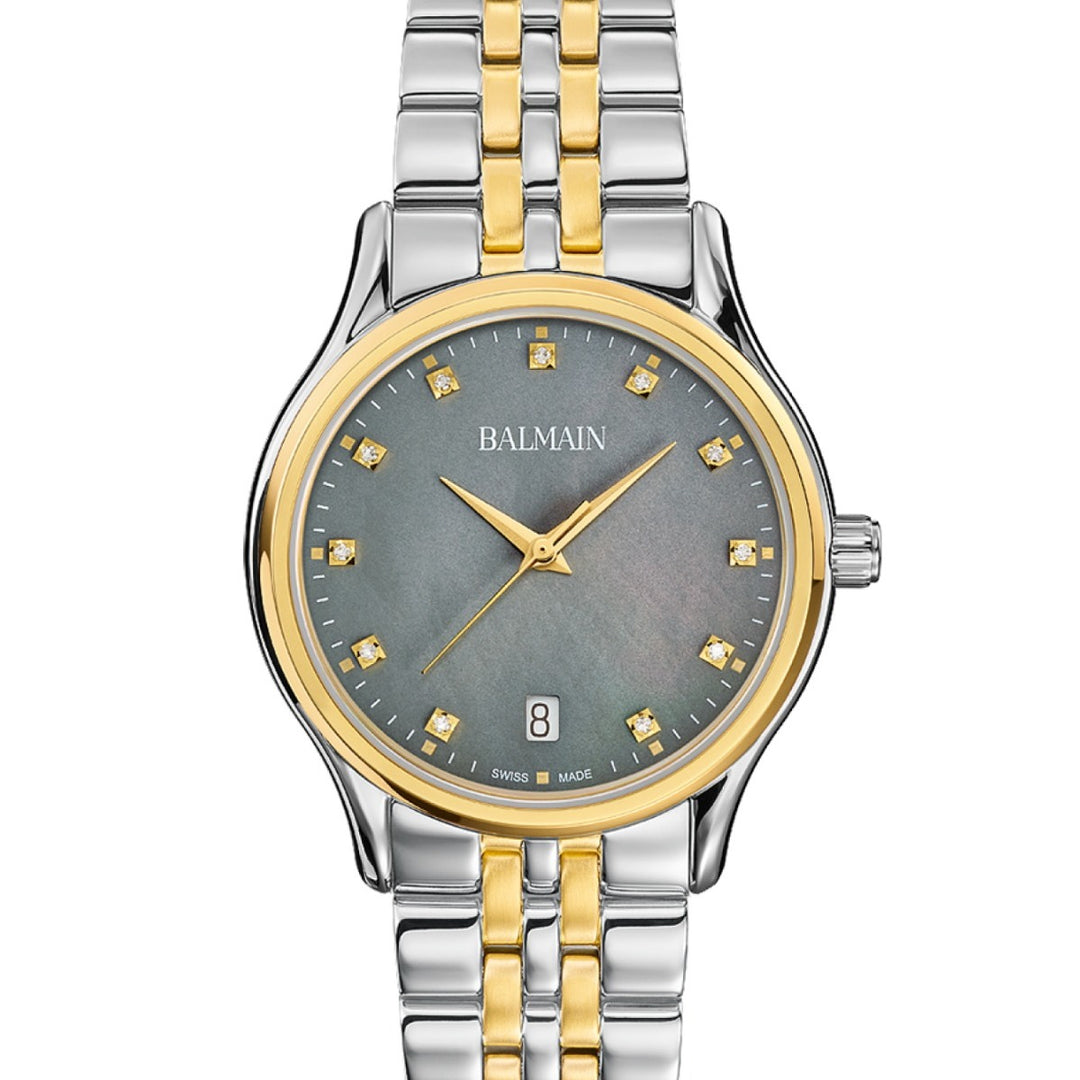 Balmain Beleganza B83523966 Grey Mother-of-Pearl Dial Women&