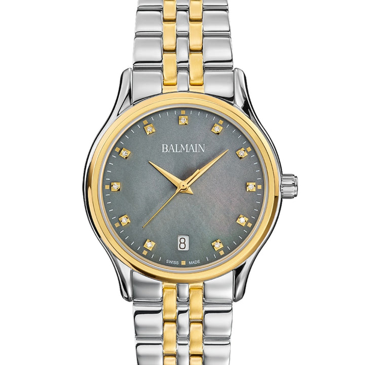Balmain Beleganza B83523966 Grey Mother-of-Pearl Dial Women&