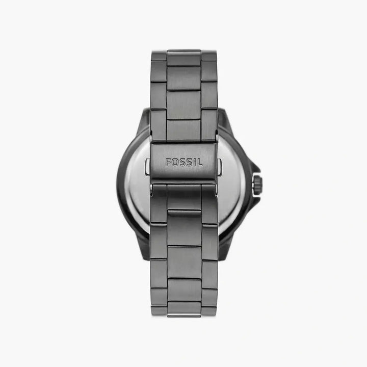 Fossil Bannon Three-Hand Date Smoke Stainless Steel Watch And Strap Box Set