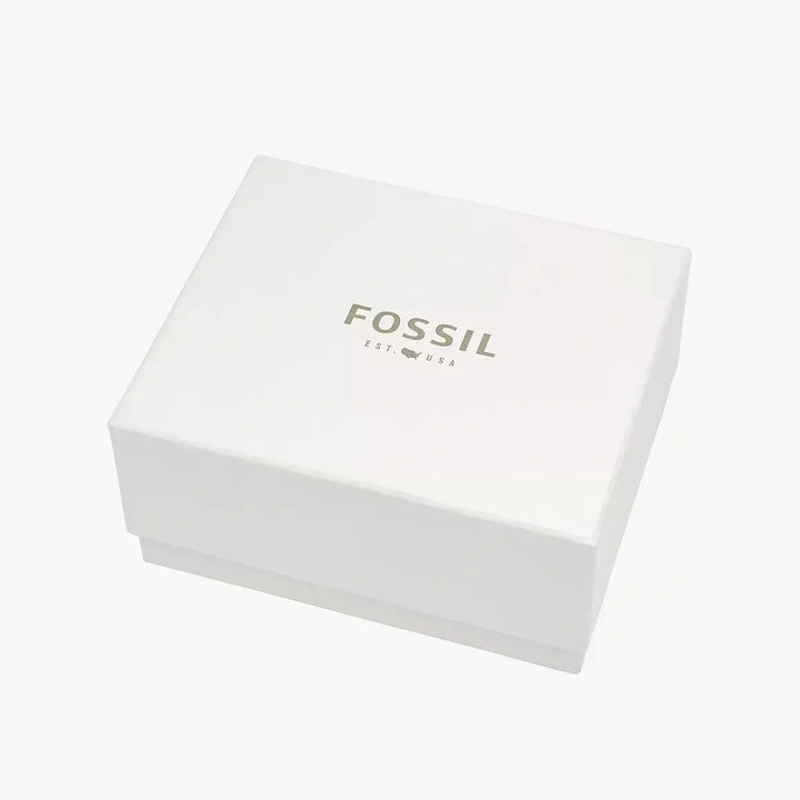 Fossil Bannon Three-Hand Date Smoke Stainless Steel Watch And Strap Box Set