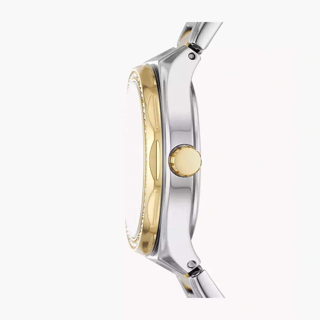 Fossil Eevie Three-Hand Date Two-Tone Stainless Steel Watch