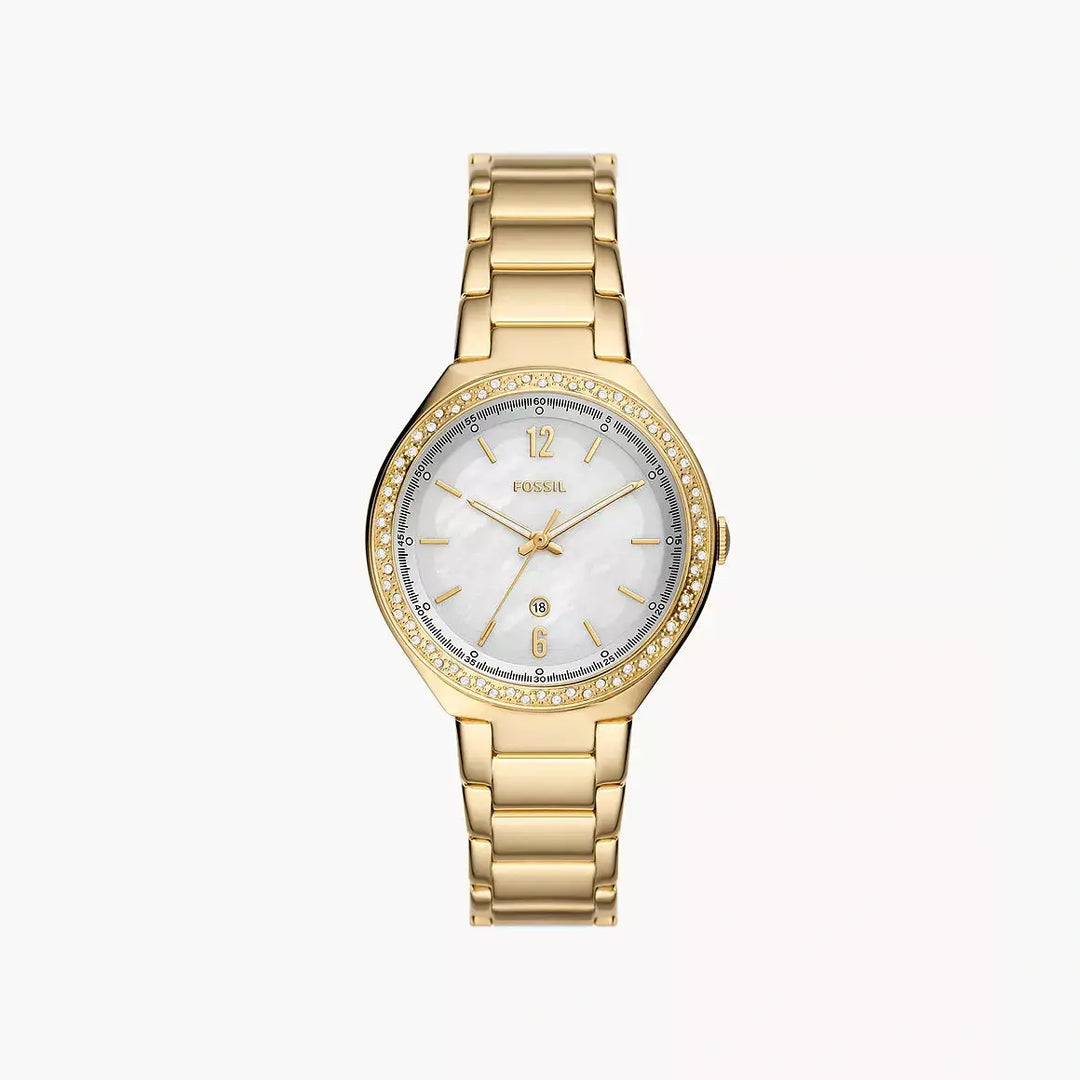 Fossil Ashtyn Three-Hand Date Gold-Tone Stainless Steel Watch