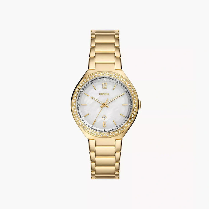 Fossil Ashtyn Three-Hand Date Gold-Tone Stainless Steel Watch