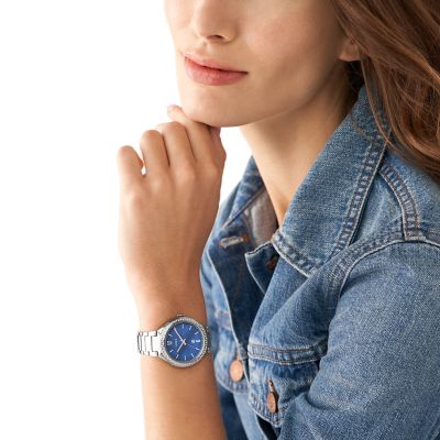 Fossil Ashtyn Three-Hand Date Stainless Steel Watch